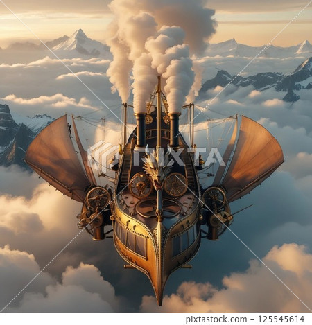 夕陽染紅的異世界飛艇 125545614