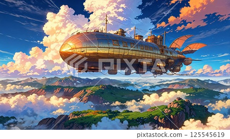 夕陽染紅的異世界飛艇 125545619