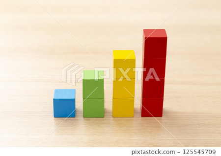 由積木構成的圖表 125545709