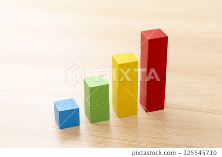 由積木構成的圖表 125545710
