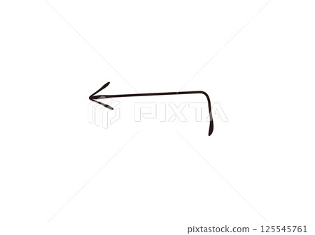 Handwritten arrows that look like they were drawn with a fountain pen 125545761