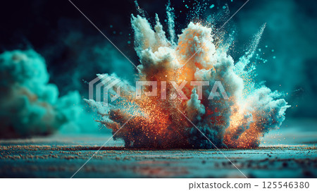 充滿激情與力量的藝術作品，描繪色彩與速度交會的爆炸性能量 125546380