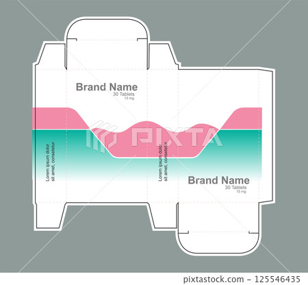 Drug box concept vector illustration  125546435