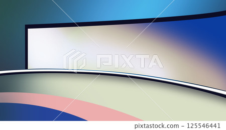 Modern studio space with big screens concept series  125546441
