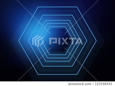 Abstract neon hexagon background concept series Abstract neon hexagon background concept series 125546443