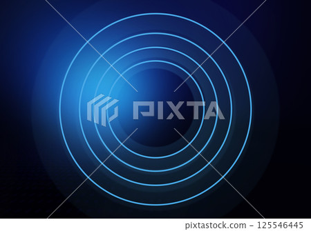 Abstract neon circles background concept series  125546445