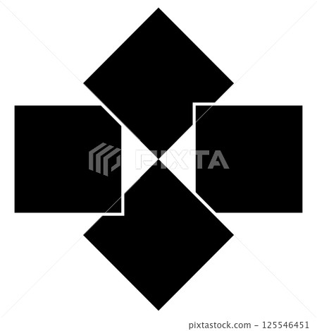 This is a family crest. It is called "Yotsukaeishi". 125546451