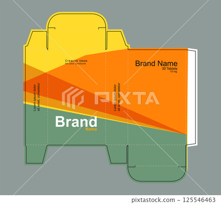 Drug box concept vector illustration Drug box concept vector illustration 125546463