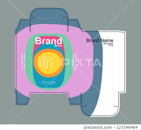 Drug box concept vector illustration Drug box concept vector illustration 125546464