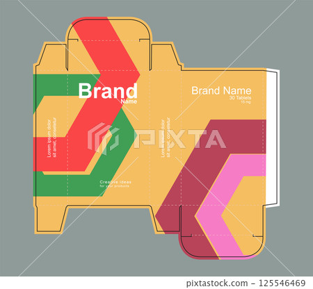 Drug box concept vector illustration Drug box concept vector illustration 125546469