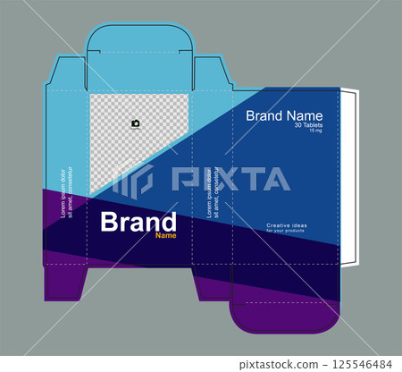 Drug box concept vector illustration Drug box concept vector illustration 125546484