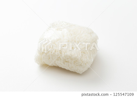 Cold rice on white background Cold rice on white background 125547109