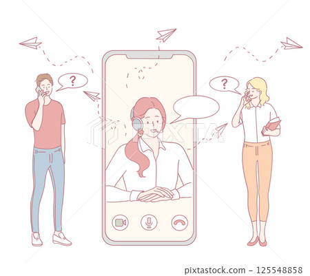 Virtual Communication Effectively Connecting Through Advanced Technology and Tools 125548858