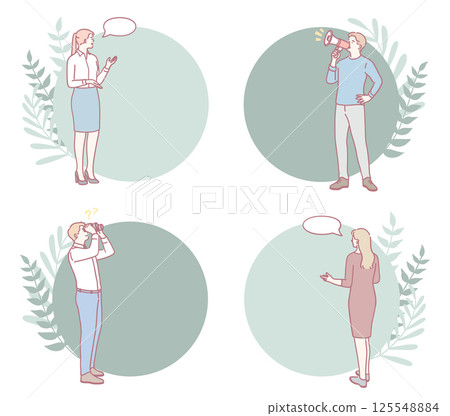 Expressive Individuals Actively Involved in Various Engaging Activities and Tasks Expressive Individuals Actively Involved in Various Engaging Activities and Tasks 125548884