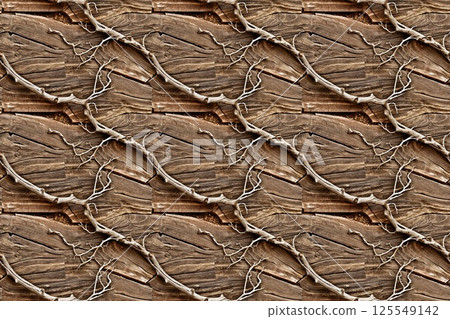 Seamless Weathered Wood Branches 125549142