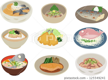 魚類菜餚套裝 125549241