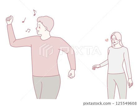 Expressive Dance and Shared Affection create an Inspiring and Uplifting Connection 125549608