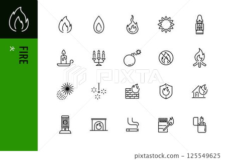 火線圖示集 125549625