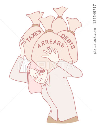 Financial Burdens A Comprehensive Visual Representation of Debt and Associated Stress Levels 125549717