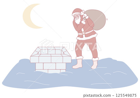 Santa Claus Delivers Gifts to Children at Midnight During the Magical Christmas Season Santa Claus Delivers Gifts to Children at Midnight During the Magical Christmas Season 125549875