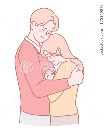 The Warm Embrace of Love and Emotional Support in a Beautiful Tender Moment Together The Warm Embrace of Love and Emotional Support in a Beautiful Tender Moment Together 125549876