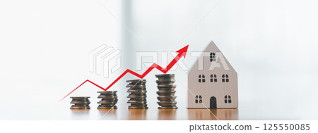 Increase in property tax growth of home's value, making investment choice to collect gains. Growth of real estate market encourages investment in properties, loan becomes for businesses on home sales 125550085