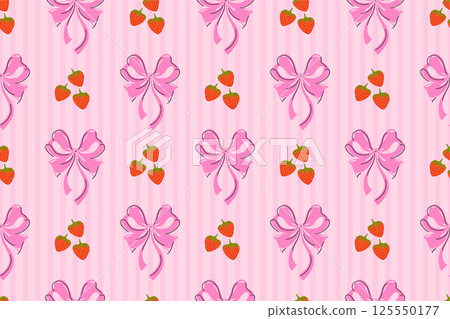 Pattern, strawberry, seamless 125550177