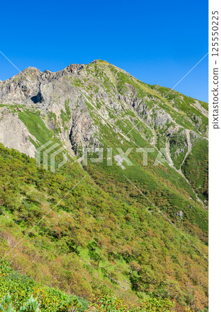 Arakawa Maedake seen from Daishojidaira Southern Alps Akaishidake climbing 125550225