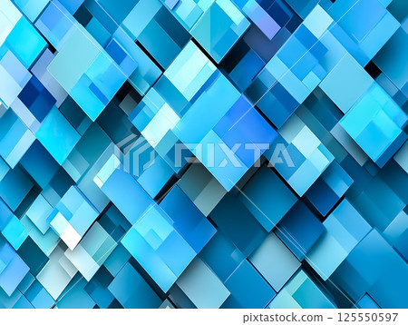Light blue panel geometric background Business illustration material 125550597