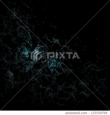 Geometric Abstract mesh background with circles and lines. 125550794