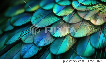 Beautiful iridescent feather details 125551679
