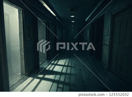 恐怖背景素材(走廊) 恐怖背景素材(走廊) 125552032