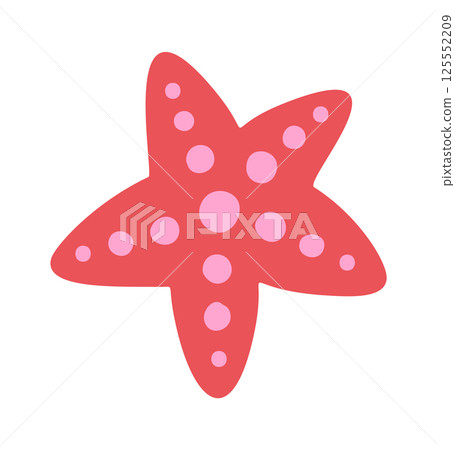 Sea star hand drawn element 125552209