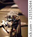 Detailed structure of a vintage camera 125552644