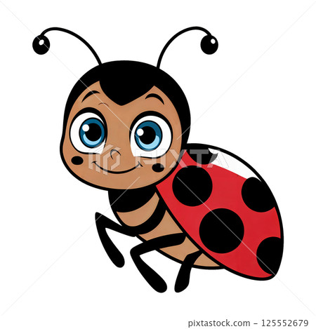 Cartoon ladybug 125552679