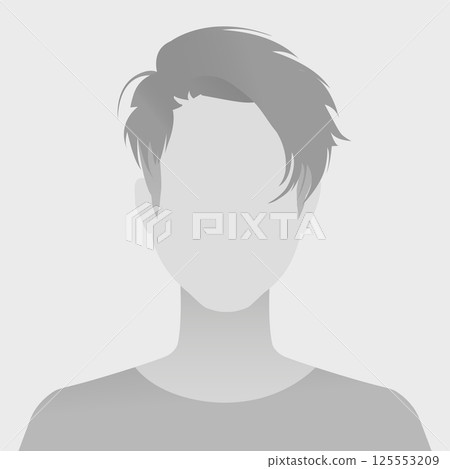 Silhouette Avatar with Stylish Haircut 125553209