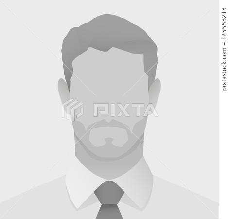 Silhouette of Faceless Businessman in Grey Tones 125553213