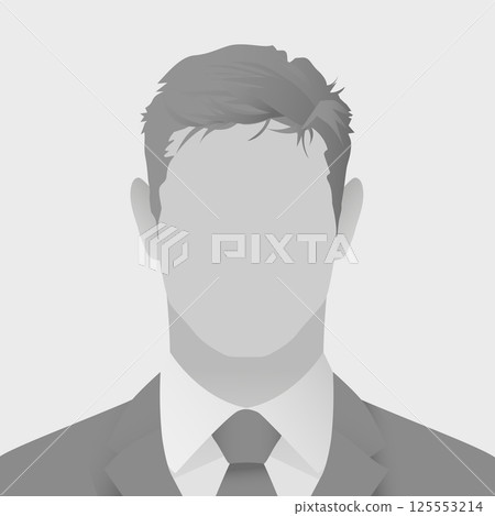 Gray Silhouette of Faceless Businessman in Suit 125553214