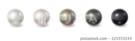 Variety of Pearls in Different Elegant Shades 125553243