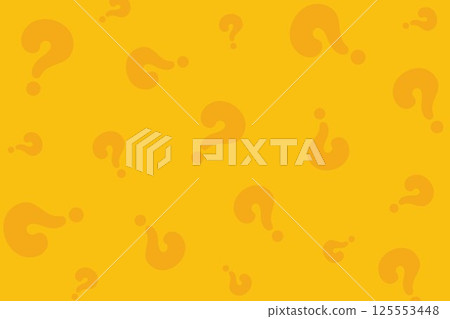 Orange question mark pattern background illustration 125553448