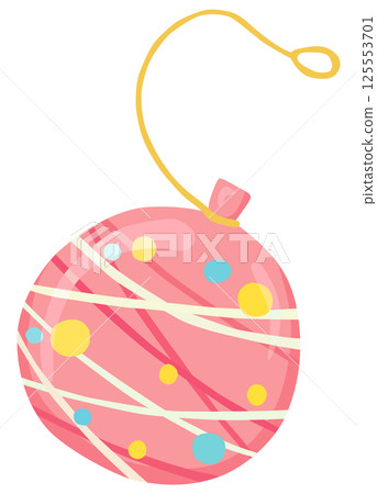 Pink water yo-yo illustration vector material 125553701