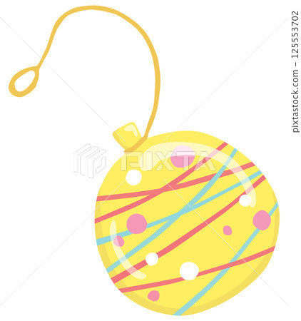 Yellow water yo-yo illustration vector material 125553702