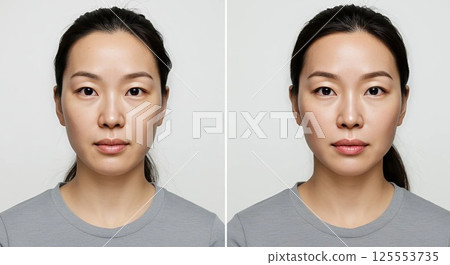 Makeup Transformation Before and After 125553735