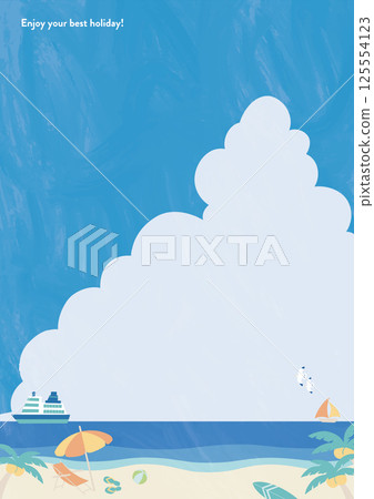 夏季海白天B垂直背景A4尺寸 夏季海白天B垂直背景A4尺寸 125554123