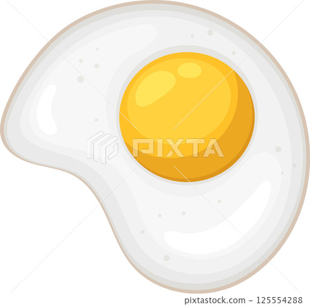 Sunny Side Up: Yummy Egg for Breakfast! Cooked Egg Illustration Sunny Side Up: Yummy Egg for Breakfast! Cooked Egg Illustration 125554288
