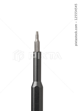 Iron bit with screwdriver on Isolated on white background 125554545