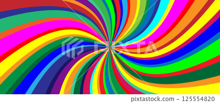 Color Swirling radial vortex vector background 125554820