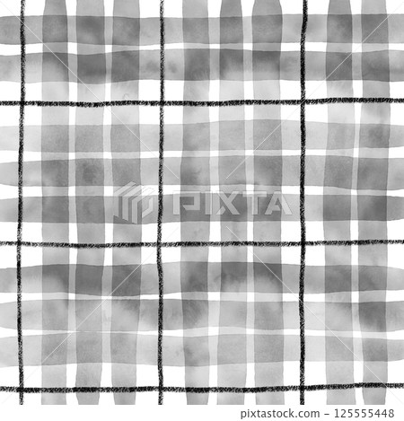 Black Plaid Tartan Gingham Check Hand Drawn Background Pattern Overlay Black Plaid Tartan Gingham Check Hand Drawn Background Pattern Overlay 125555448