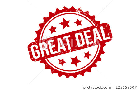Great Deal Rubber Stamp Seal Vector 125555507