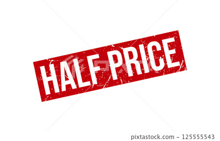 Half Price Rubber Stamp Seal Vector 125555543